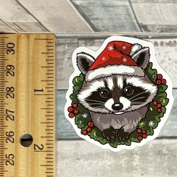 Other - 🌀10/$10🌀 Cute Raccoon Reusable Waterproof Vinyl Sticker Decal